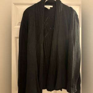 Women’s Cardigan, Color Black, Brand Max Studio Size XL